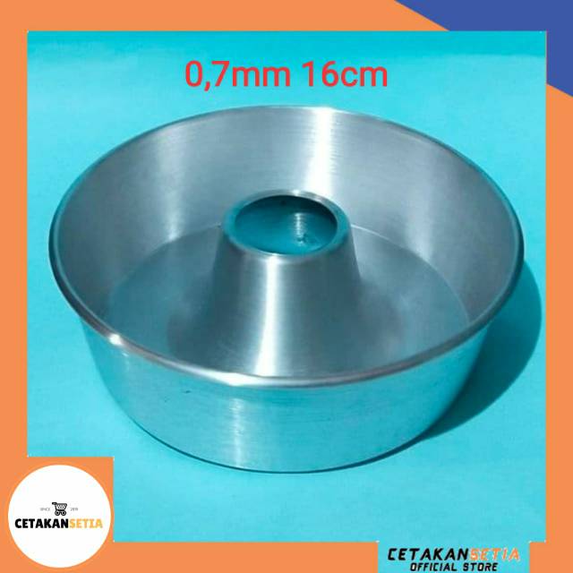 Tebel 0,7mm l Loyang Tulban 16 cm cetakan kue pulde press