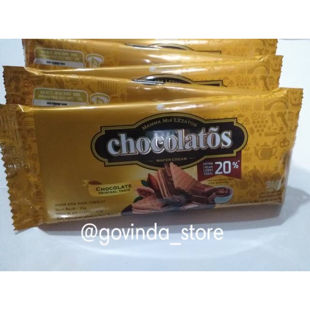 

WAFER COCOLATOS COKLAT KEMASAN SASET ISI 20gr 10pcs per 1rencng