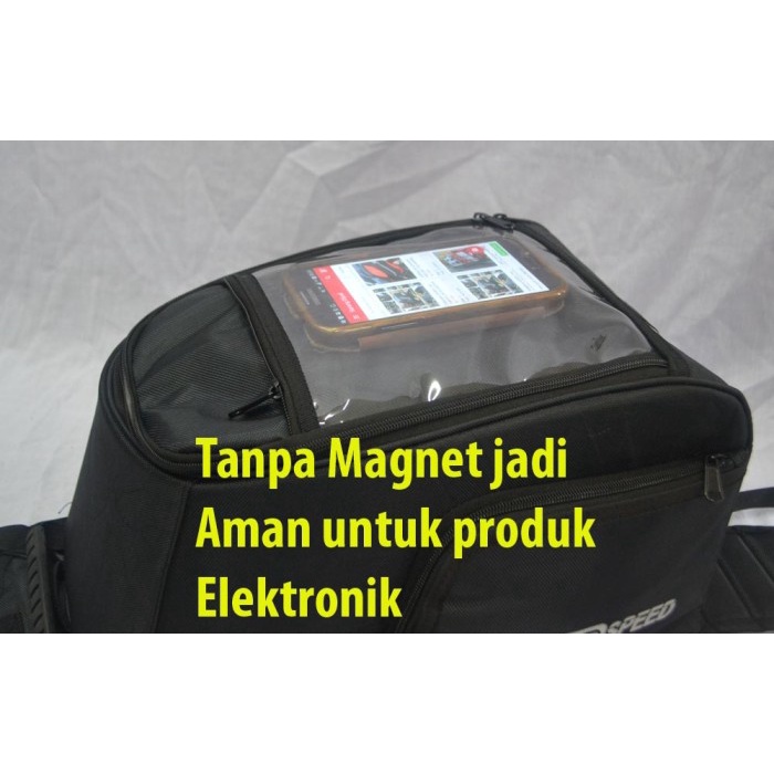 36SFgh Tankbag / Tas Tangki Neo Speed Hitam Untuk Motor New Vixion - R15 Vixion Lama, Silver