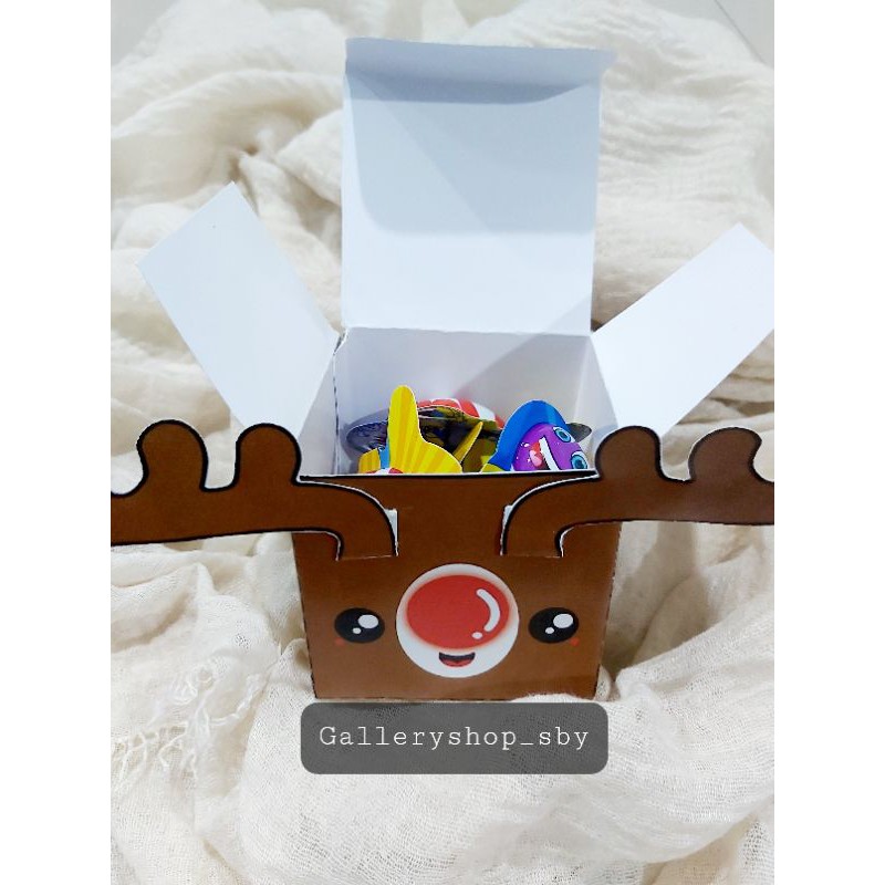 

KOTAK BINGKISAN NATAL LUCU TEMPAT PERMEN KADO HADIAH ANAK KECIL SANTA CLAUS RUSA