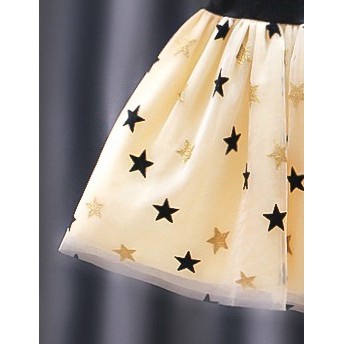 Cherry COD Dress Anak Sparkle Stars / Baju Anak Perempuan / Gaun Anak Cewek D39