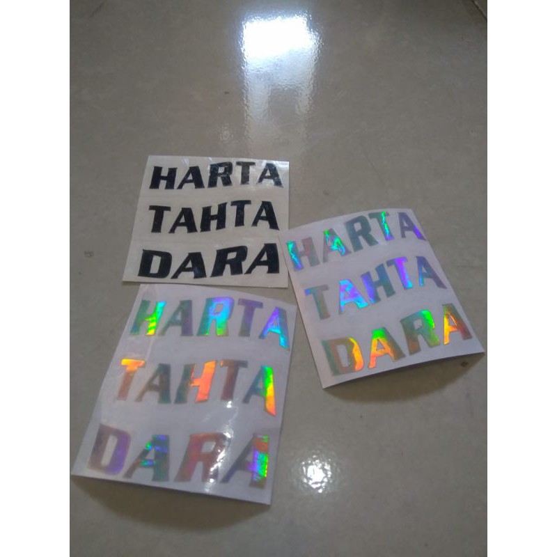 

sticker harta,tahta,(nama)
