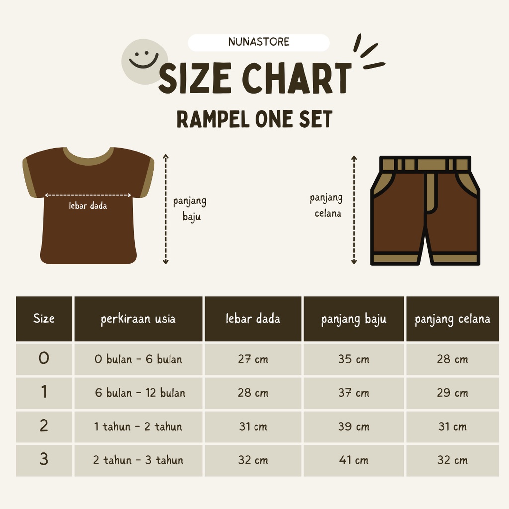 Motif One Set Hazelnut Rampel Polos / Setelan Baju Bayi / Anak Bayi Perempuan / Anak Bayi Cewek Usia 0 Bulan - 3 Tahun Baju Setelan Anak