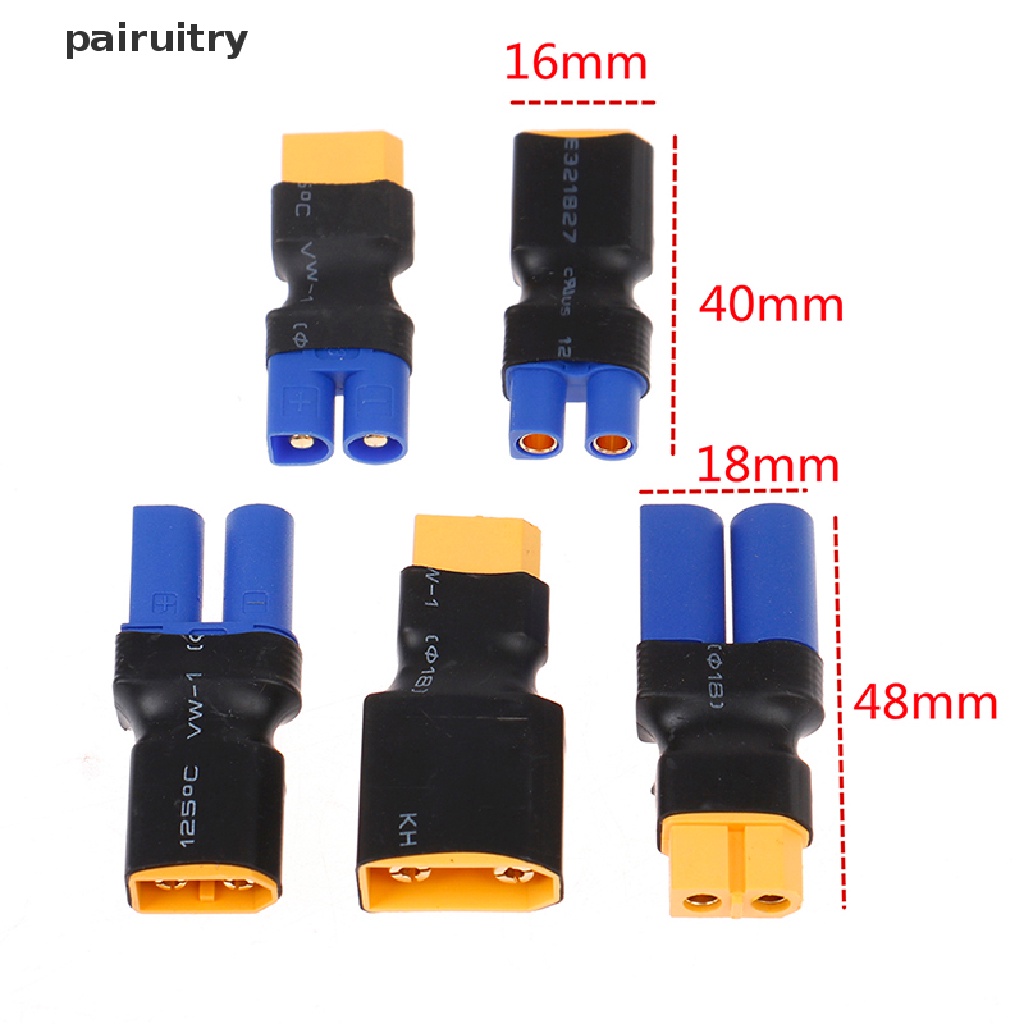 Adapter Plug XT60 Ke XT90 EC5 EC3 Untuk RC Lipo Battery Control Charger