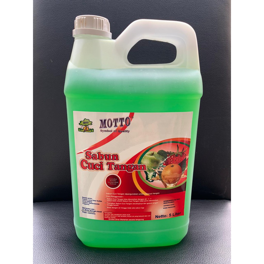 Sabun Cuci Tangan Antibakteri / Antibacterial Hand Soap Apple MOTTO 5 Liter