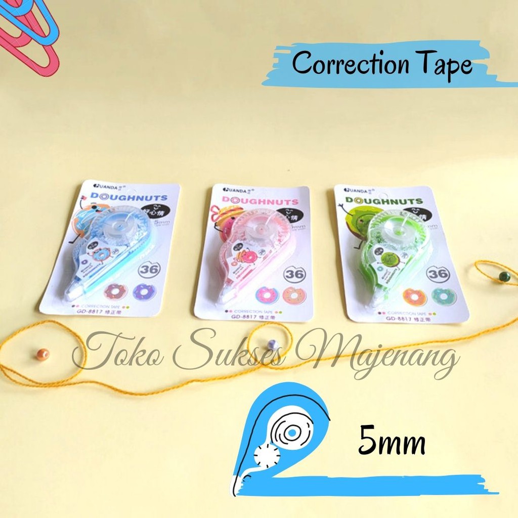 

Corection Roller Tape / Tipe X Kertas / Corection Tape Guanda / Tipe X Roller Tape / Tipe X Murah