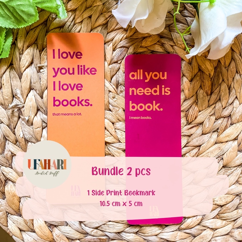 

Bundle 2 Pcs - Bookmark - Pembatas Buku Funny Sayings