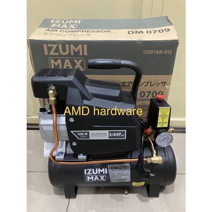 Tools Air Compressor Direct Kompresor Angin Listrik 3/4Hp Dd0709 Izumi Japan