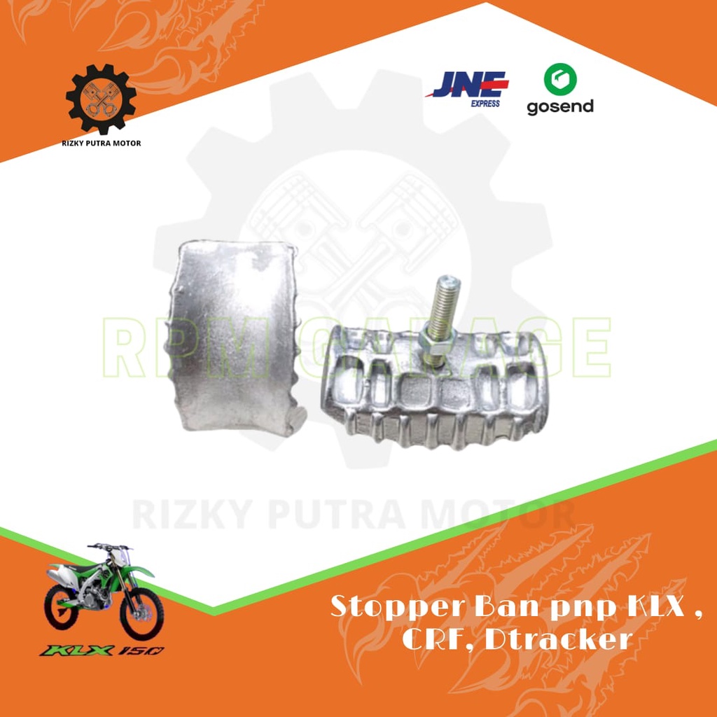 Stoper Ban KLX Stoper KLX Stoper Trail Stoper Ban Trail Stoper Crf Stoper Ban Crf Alumunium karet