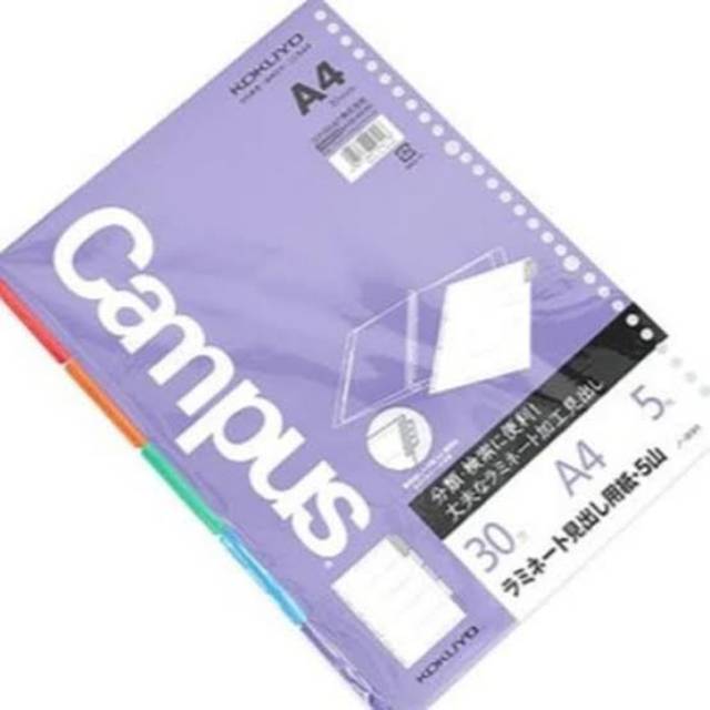 

Kokuyo Pembatas Binder A4-5Sheet