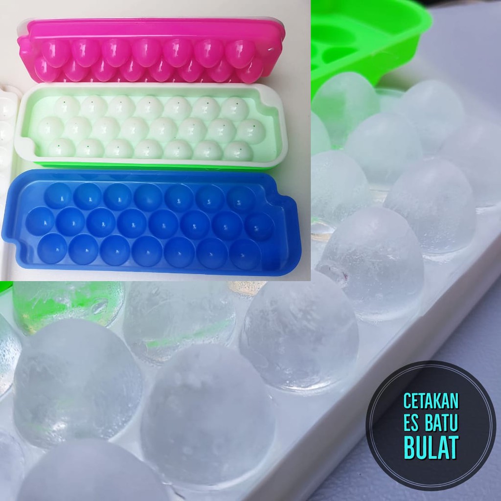 Cetakan Es Batu bulat ice ball tray Murah / Cetakan Puding Pudding / Cetakan Telur Puyuh / Cetakan E