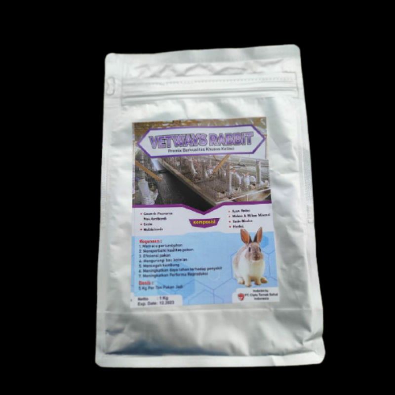 VETWAYS RABBIT (1 Kg) — Suplemen untuk kelinci, premix berkualitas khusus kelinci