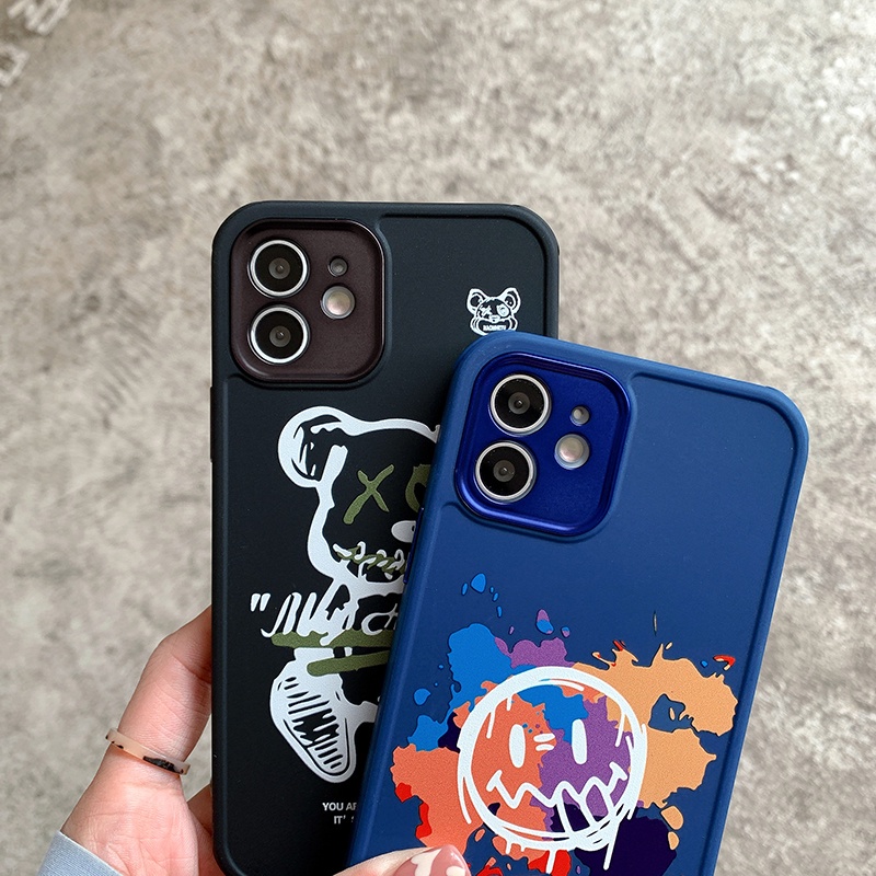 Soft Case Hp Gambar Kartun Beruang Untuk iPhone 7plus / 8plus / x / xr / xs max / 11 / 12 / 13pro max