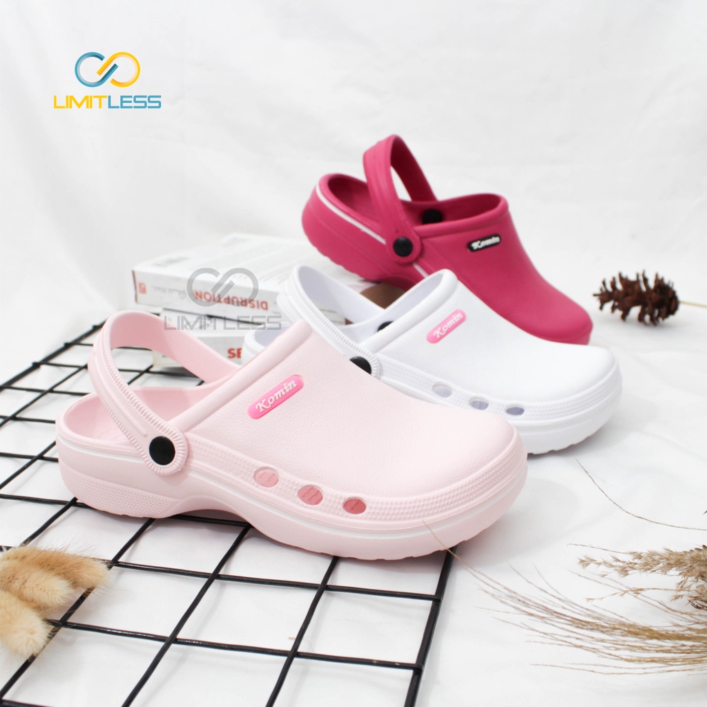 Sandal Baim Wanita Kodok Sendal Bakpao Lab Wanita Casual Slip On Sendal Wanita Medis Limitless
