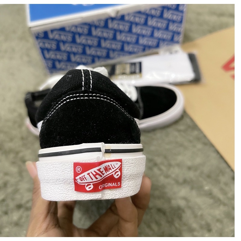 SEPATU VANS OLDSCHOOL BLACK WHITE DT PREMIUM