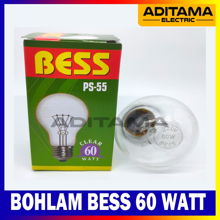 LAMPU BOHLAM BESS 60 WATT 60W / LAMPU PIJAR BESS 60W 60WATT