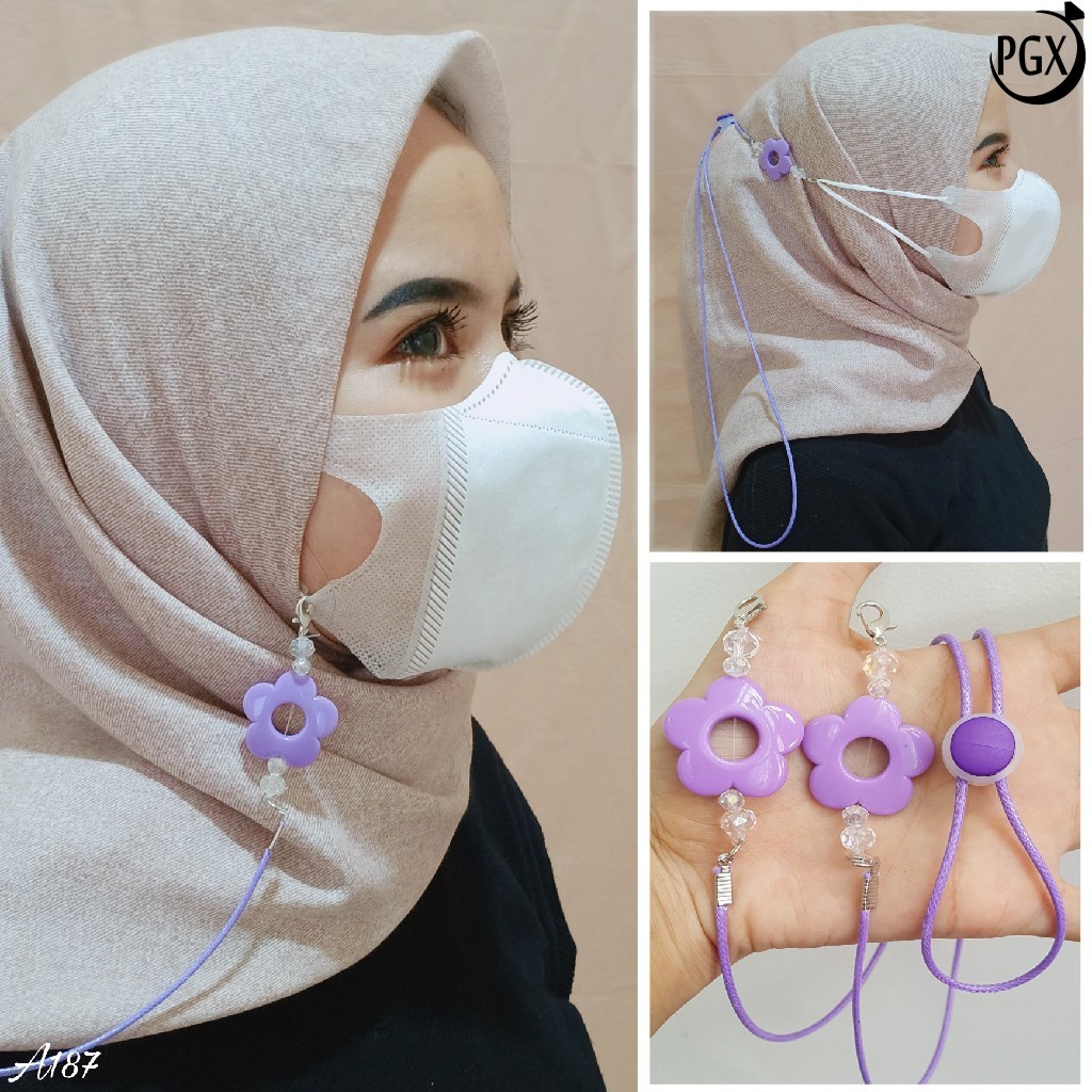 PGX Strap Masker - Kalung Masker - Tali Masker Mutiara Premium Aksesoris Fashion - A187