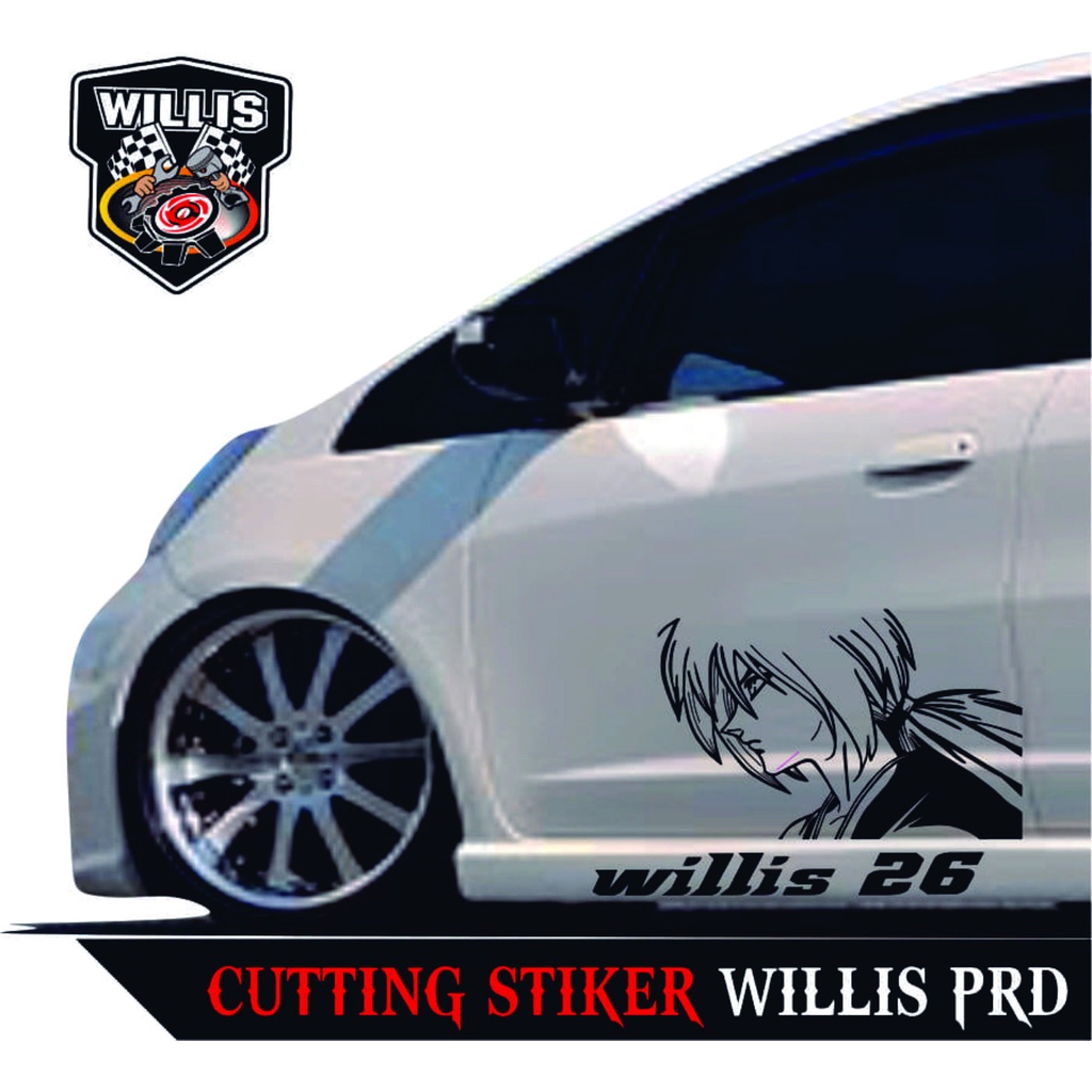stiker mobil samurai x cutting stiker pintu mobil 4G