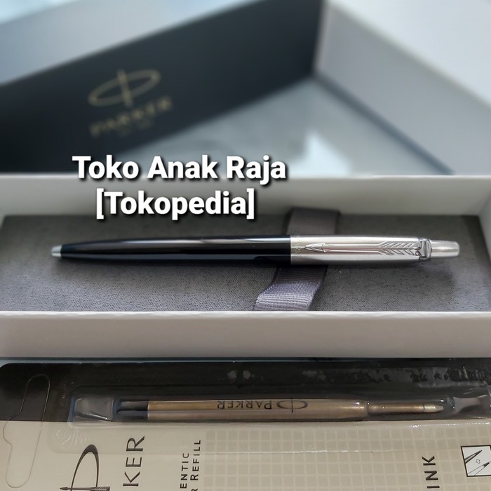 

Termurah PAKET 1 KLIK: 1 pc Parker Jotter Black Ballpoint+1 pc Refill BP Murah