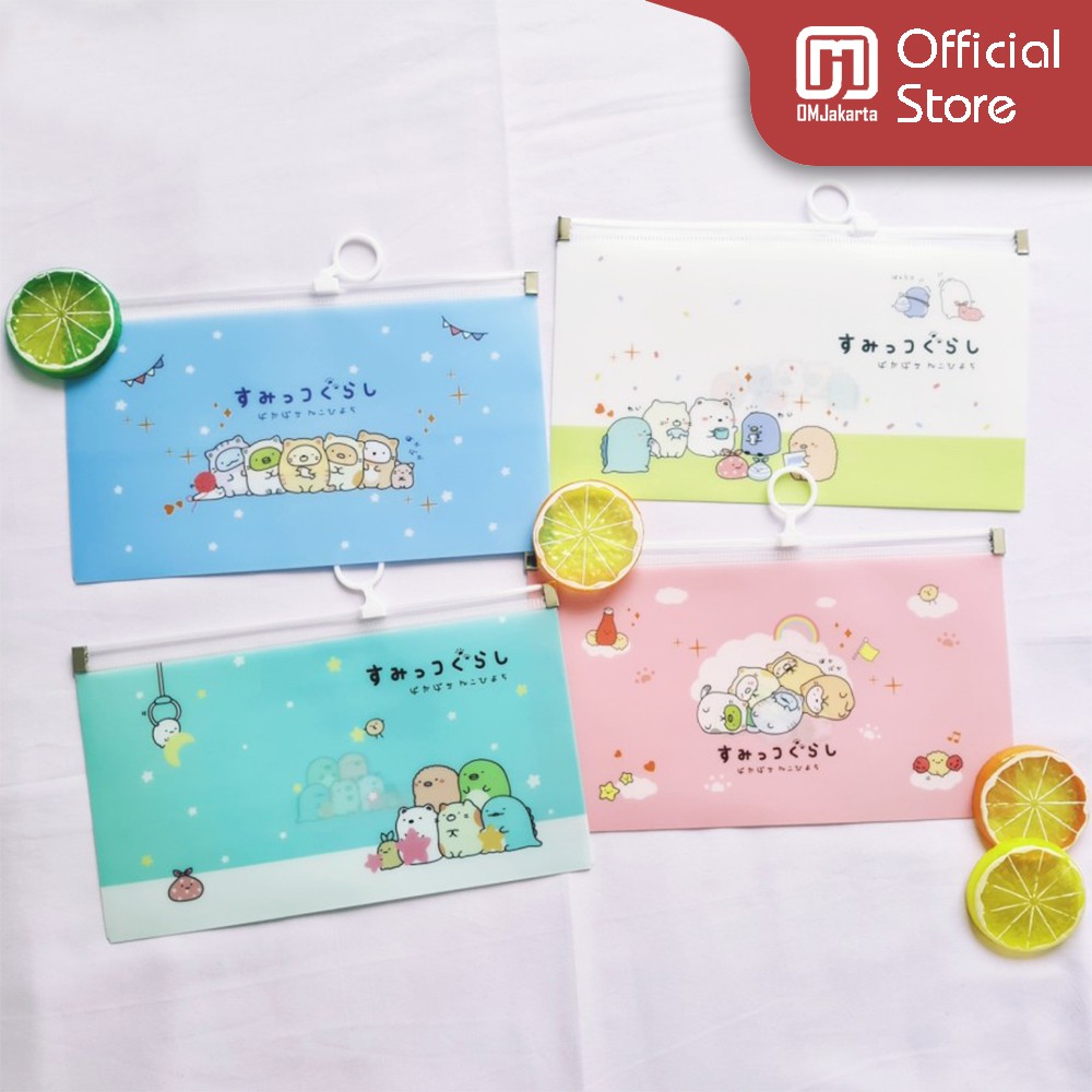 

Tempat Masker Sumikko Gurashi Pouch Pensil Case PVC Storage Organizer
