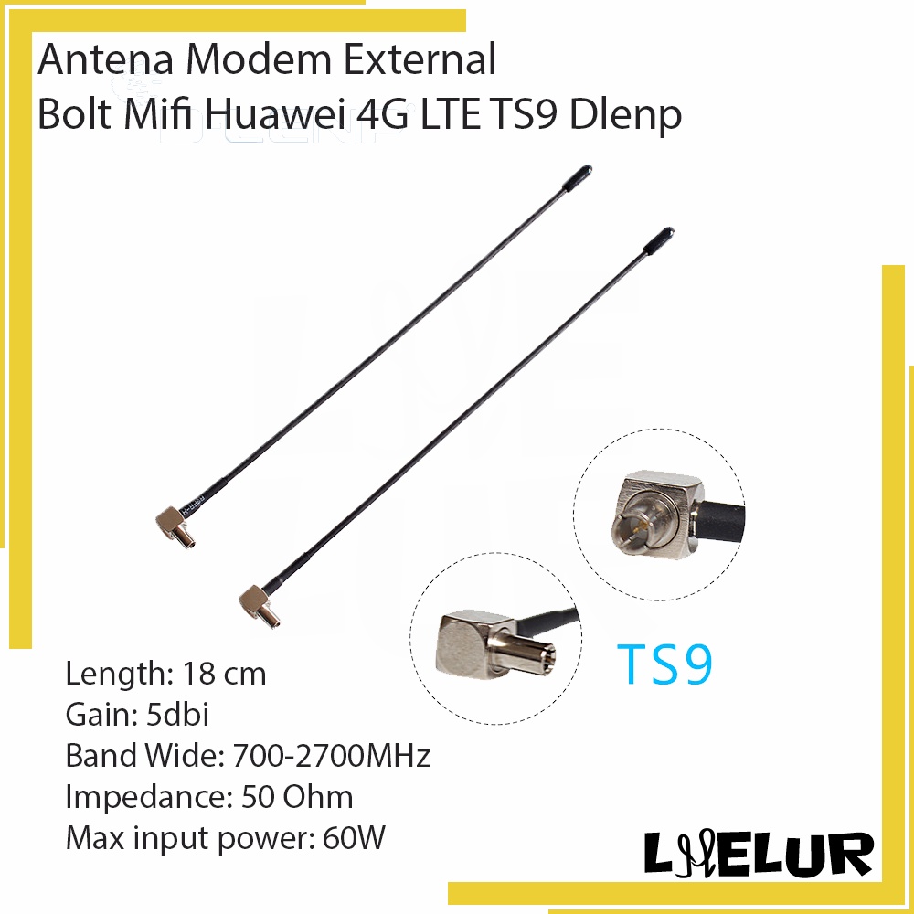 Antena Modem External Bolt Mifi Huawei 4G LTE TS9 Dlenp