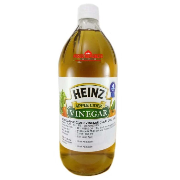 

201nhgg Heinz Apple Cider Vinegar / Cuka Apel 896 Ml Best Price Ds201Fs
