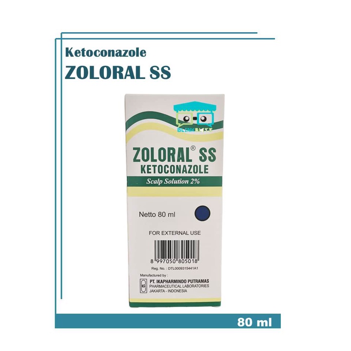 Zoloral SS Ketoconazole Shampo Anti Ketombe Sampo 80 ml