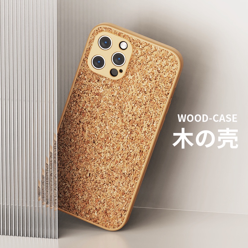 Case Bahan Kayu Tahan Banting 360 Derajat Untuk iPhone°Casing Pelindung Dengan Bahan Kayu Dan Gambar Motif Untuk iPhone 12 / 13