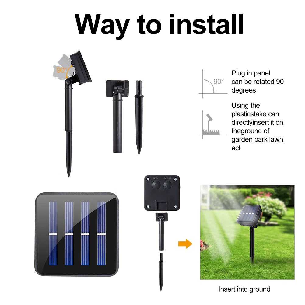 Lampu Hias Dekorasi Lampion Solar Power 20 LED 5M OUSAM - M202