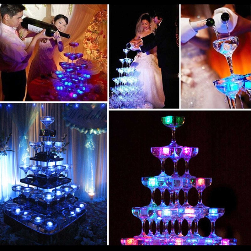 Mary Light Up Ice Cube Rock LED Ice Props Festival Liburan Musim Panas Bekal Minum