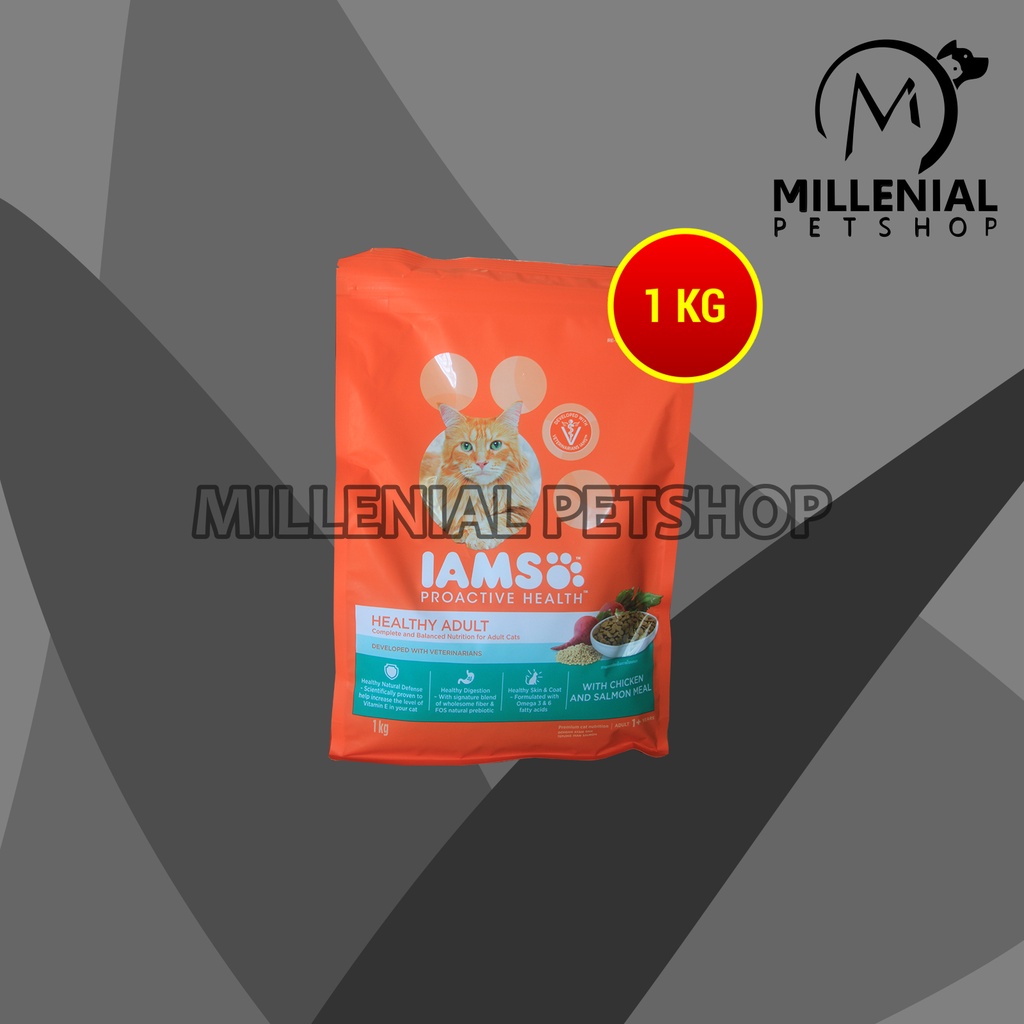 Makanan Kering Kucing IAMS Dry Cat Food Adult Proactive Health 1 KG