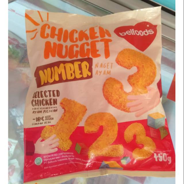 

Belfood chicken nugget number 450gr