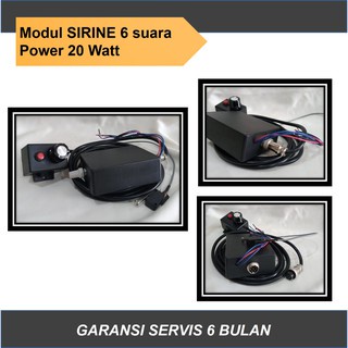 Sirine 6 suara 20 watt Patwal sirene klakson TOA Motor Polisi rakitan motor murah