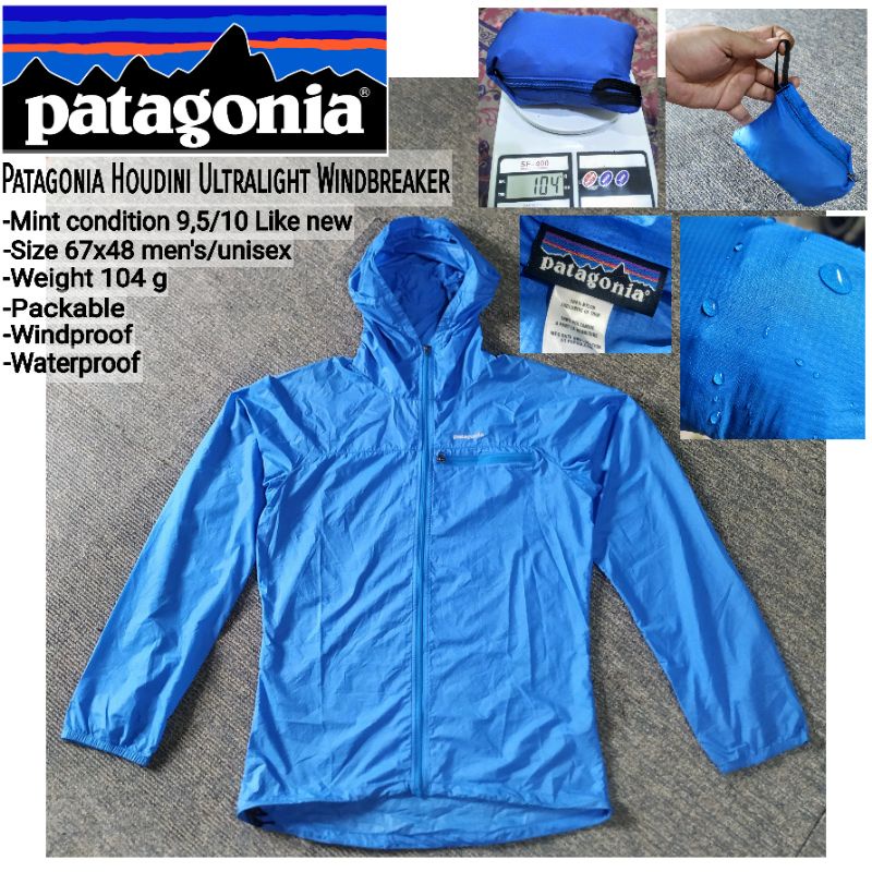 jaket patagonia original jacket windbreaker houdini running ultralight packable pria wanita lipat wa