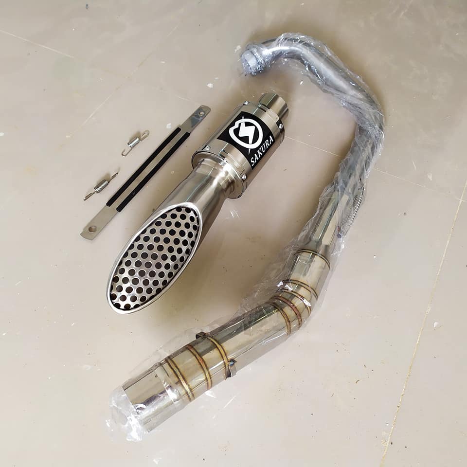 KNALPOT RACING SAKURA SLASH TITAN FOR CBR 150R - R15 V3 V2 - VIXION - SATRIA FU - GSX R150 - CB150R