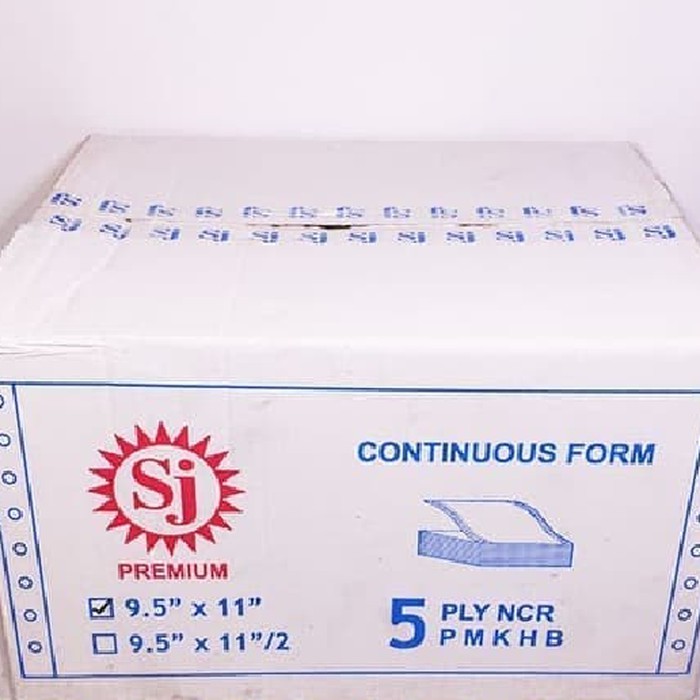 

CONTINUOUS FORM 9,5 X 11 5PLY SJ PREMIUM
