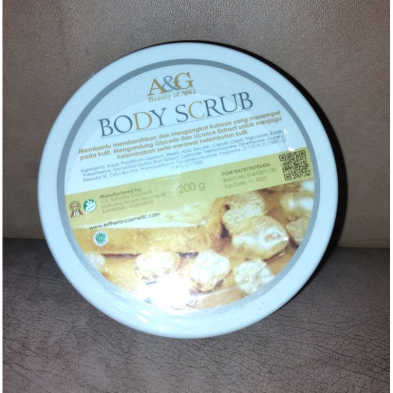 BODY SCRUB GOLD A&amp;G sdh BPOM