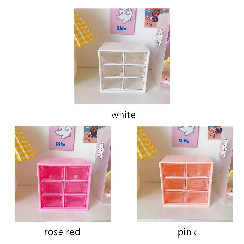 R-FLOWER Storage Box Rak Transparan Lucu Tipe Laci