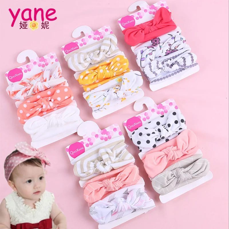 GAB - 3Pcs Set Headband Bandana Bayi Import