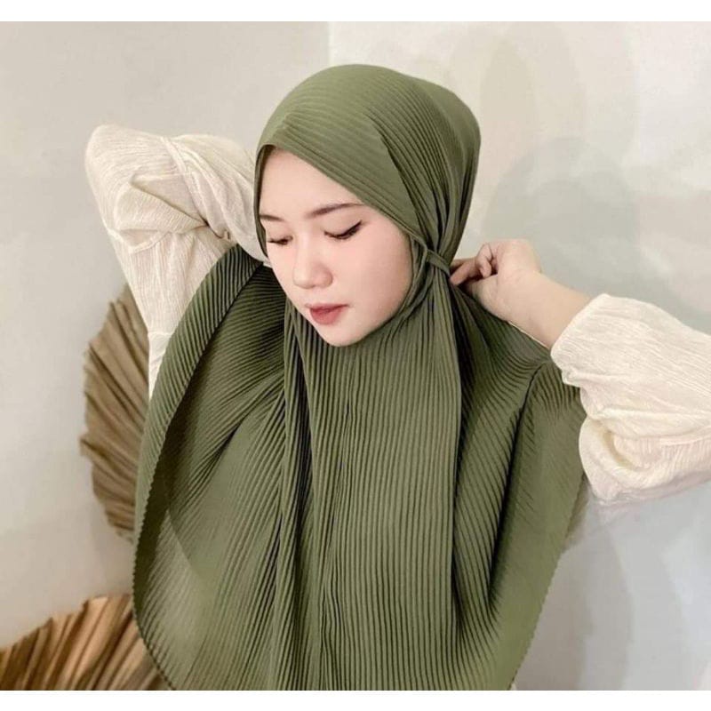 bergo maryam plisket//hijab bergo maryam//krudung bergo plisket
