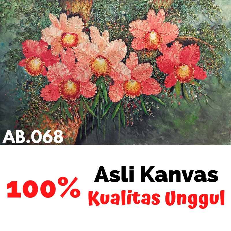 Lukisan Dinding Bunga Dekorasi Rumah Pajangan Hiasan Dinding Lukisan Kanvas Besar