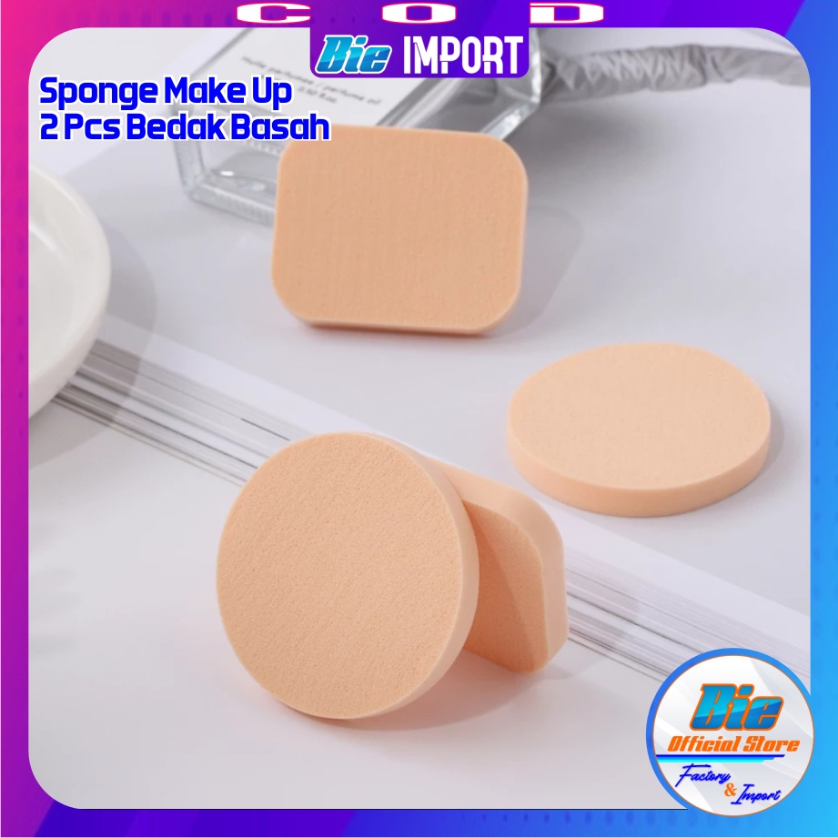 2 Pcs Sponge Make Up / Spon Bedak Arlia Korean Style Import