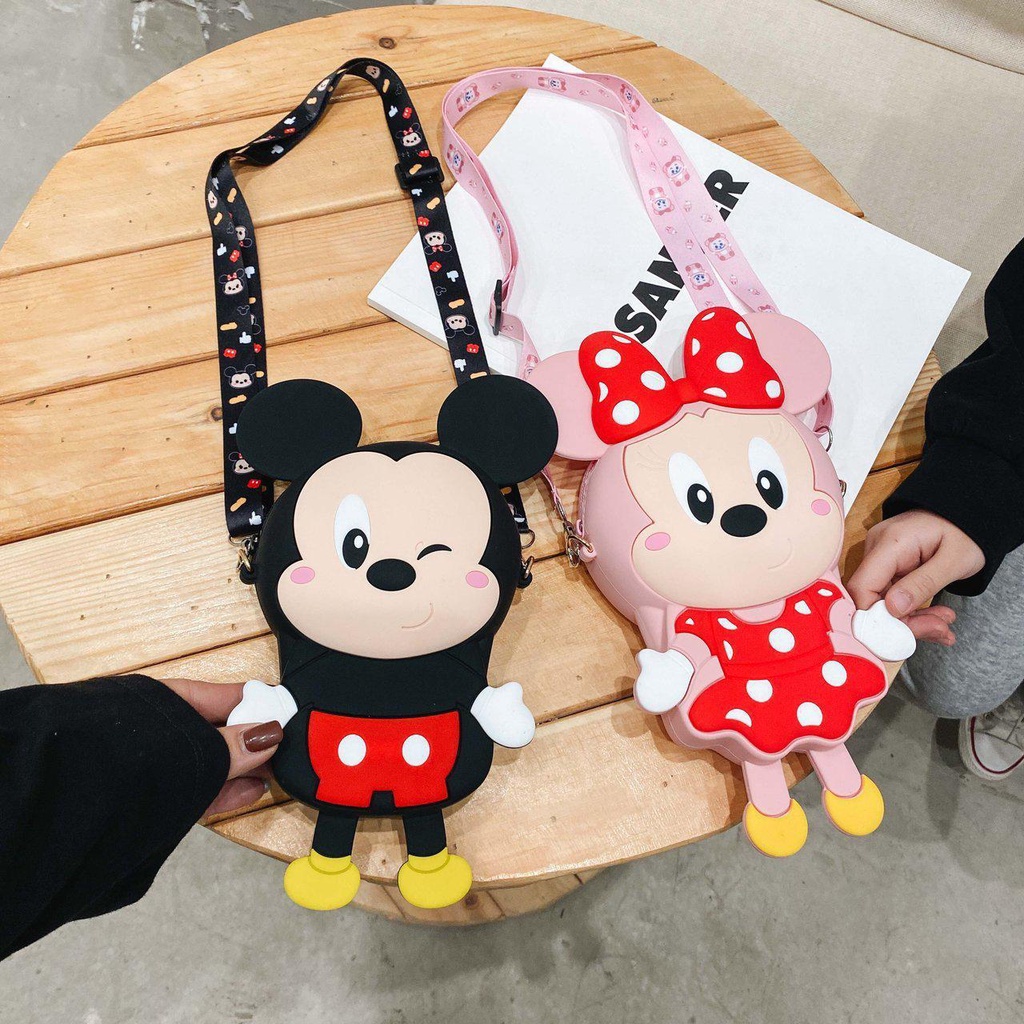 BJ15551 - MICKEY/MINNIE S/L - TAS SLEMPANG ANAK MOMMY COUPLE LUCU JINJING TOTEBAG HANDBAG TAS WANITA FASHION IMPORT MODIS ELEGAN TERMURAH TERLARIS TERBARU BAGSTORE JAKARTA TAS BATAM ELJ5551