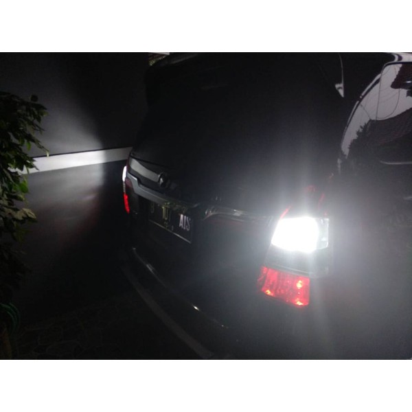 Lampu Mundur LED Monster BA15S Bayonet 1 kaki Putih Super Bright Mobil