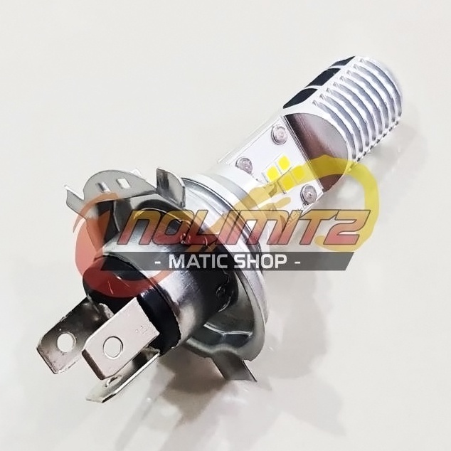 Bohlam Lampu Depan OSRAM LED H4 HS1 Vespa Sprint Primavera Vixion R15