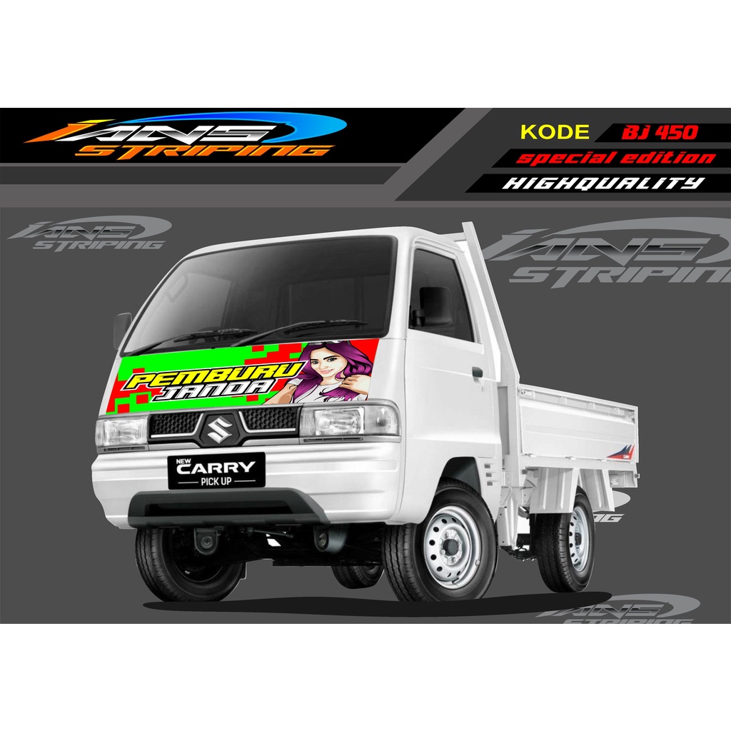 VARIASI STICKER KAP MOBIL CARRY/ STIKER KABIN DEPAN MOBIL CARRY PICK UP / STICKER TERBARU