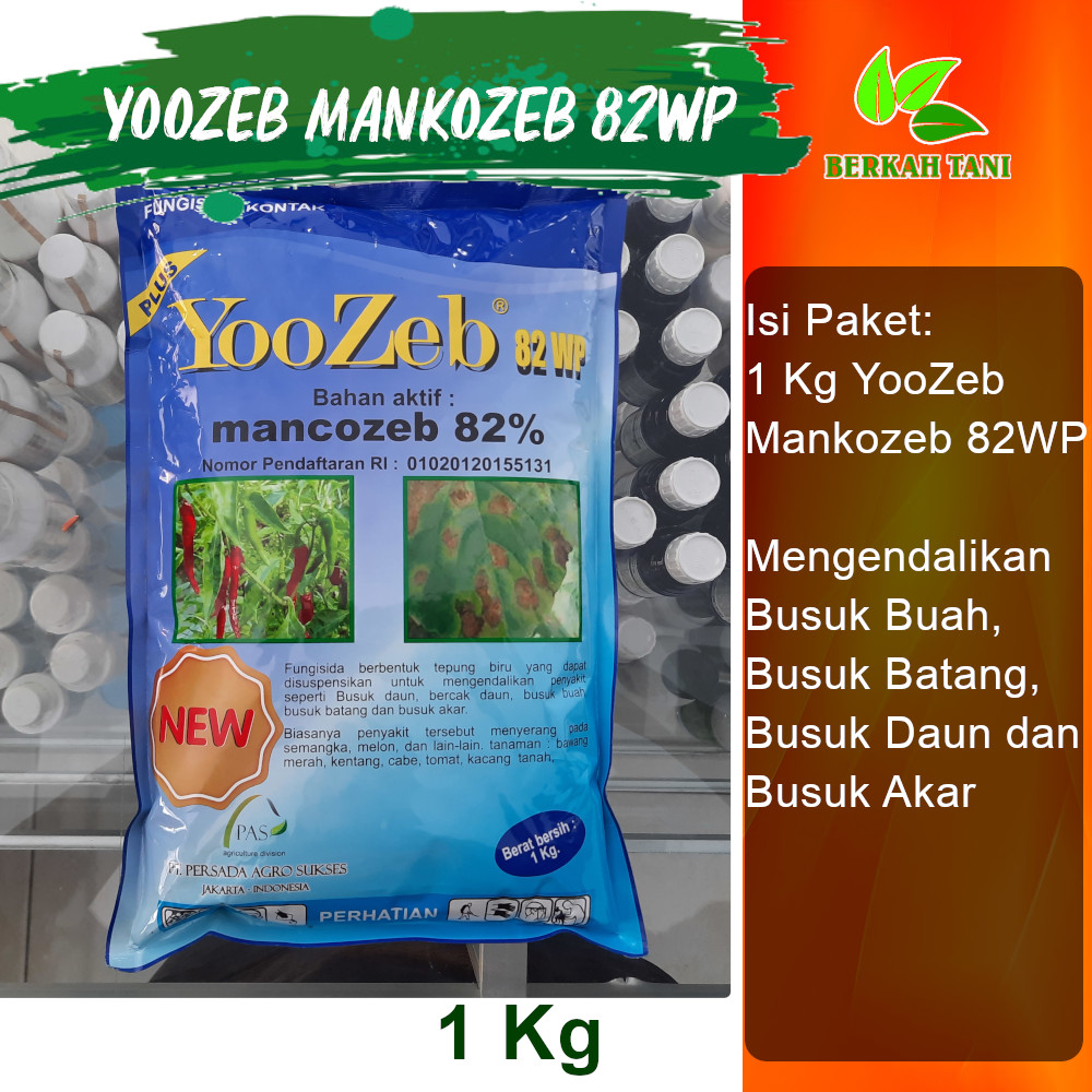 Yoozeb 1 Kg Mankozeb 82 Persen Pencegah Busuk Batang Busuk Buah Busuk Umbi