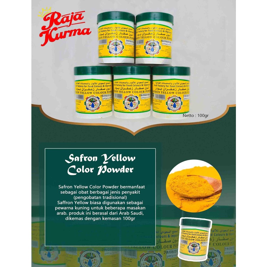 

saffron yellow powder saffron strawberry powder saffron orange powder saffron egg yellow powder pewarna nasi bubuk saffron / jafaron / safron 100gr