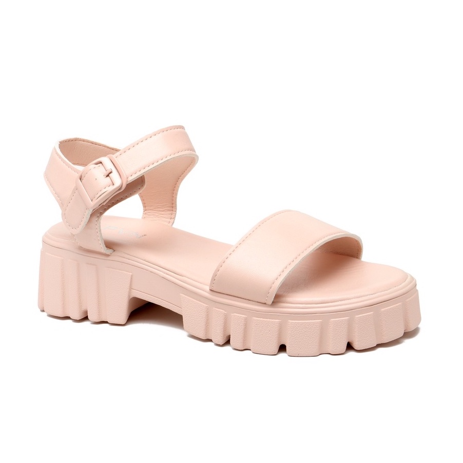 PVN Micha Sandal Wanita Black Cream Lilac 241-Domiq - Pink