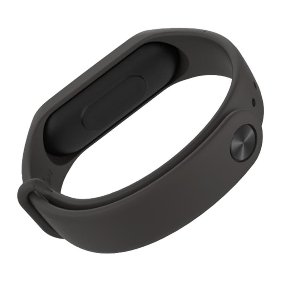 Silicone Strap Watchband untuk Xiaomi Mi Band 3 (OEM) - Black